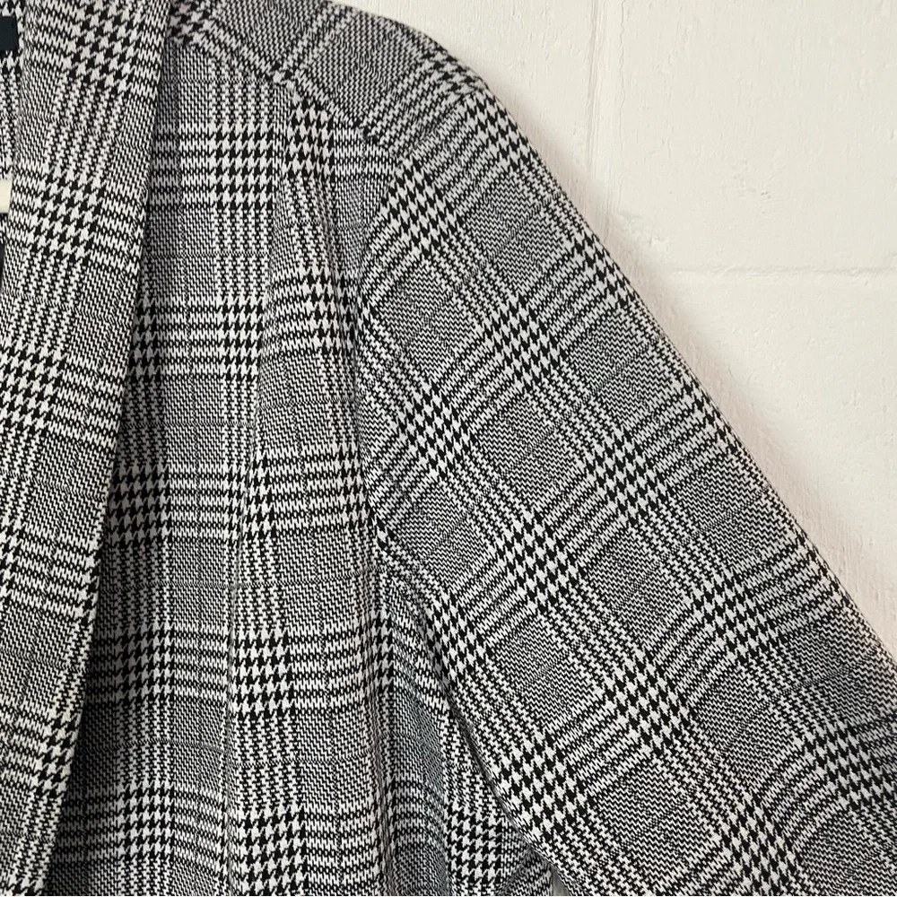Torrid Herringbone Open Front Oversized Gray Blazer Academia Professor Preppy 1X